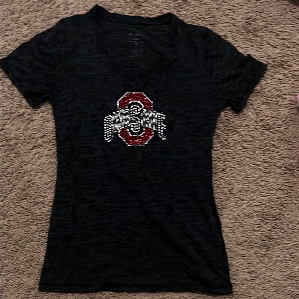 Black Fitted Short Sleeve OSU Tee